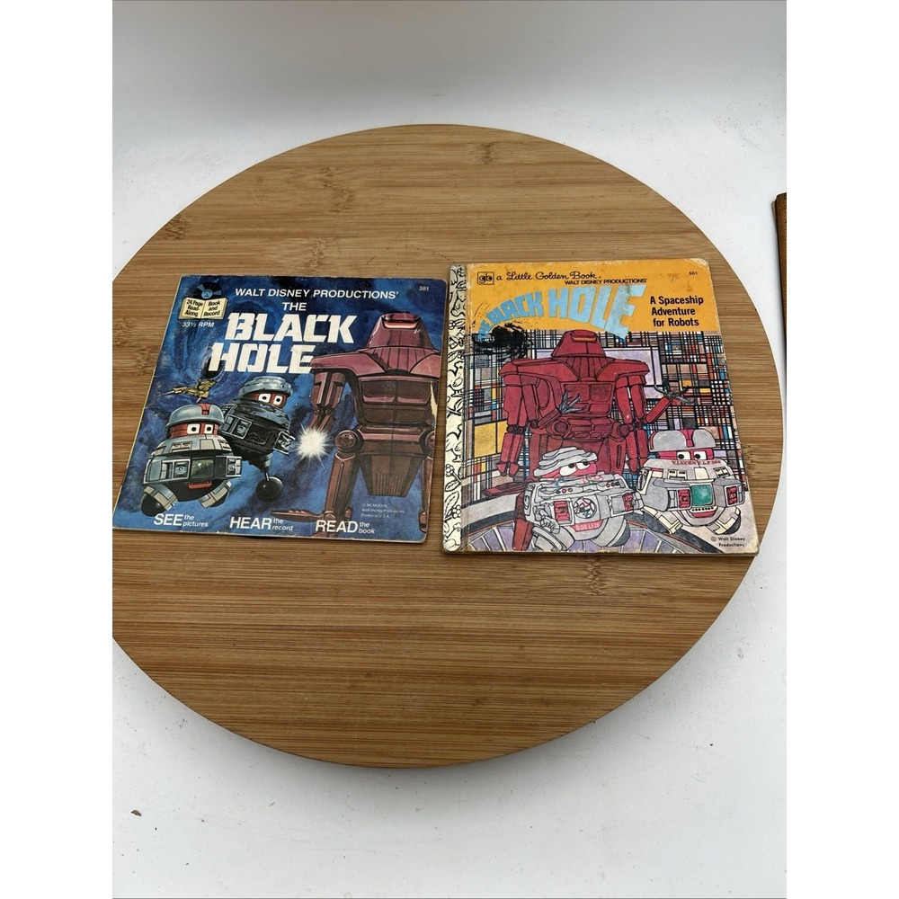 Vintage 1979 Walt Disney Children's Book "The Black Hole" & Little Golden Book